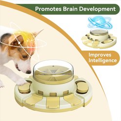 KADTC Press Feeder Puzzle Dog Feeder Toy Yellow slide 2 of 7