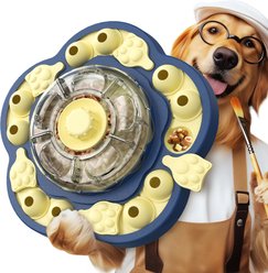 KADTC Sunflower 2 In 1 Puzzle Dog Toy, Blue