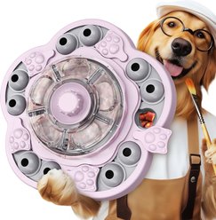 KADTC Sunflower 2 In 1 Puzzle Dog Toy, Pink
