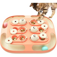 KADTC Treasure Chest 2 In 1 Puzzle Cat Toy, Pink