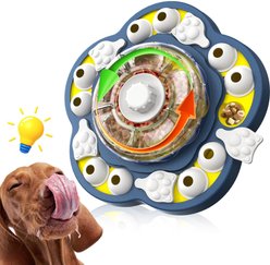 KADTC Wisdom Wheel Puzzle Dog Feeder Toy, Blue