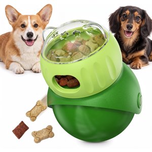 KADTC Wobble Dog & Cat Treat Dispensing Toy, Green, Small