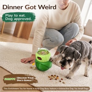 KADTC Wobble Dog & Cat Treat Dispensing Toy, Green, Small