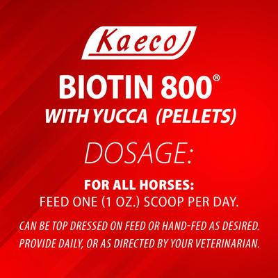 Show full view: Kaeco Biotin 800 Molasses Pellets Horse Hoof Care Supplement, 20-lb tub slide 6 of 7
