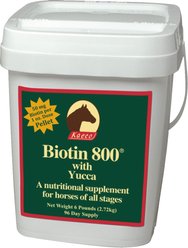 Kaeco Biotin 800 Molasses Pellets Horse Hoof Care Supplement, 6-lb tub