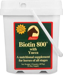 Kaeco Biotin 800 Powder Horse Hoof Care Supplement, 2-lb tub