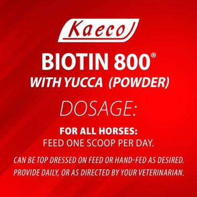 Show full view: Kaeco Biotin 800 Powder Horse Hoof Care Supplement, 2-lb tub slide 4 of 5