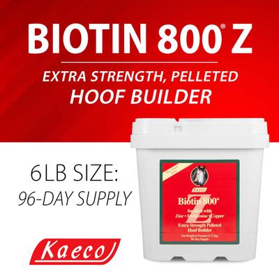 Show full view: Kaeco Biotin 800Z Molasses Pellets Horse Hoof Care Supplement, 6-lb tub slide 7 of 7