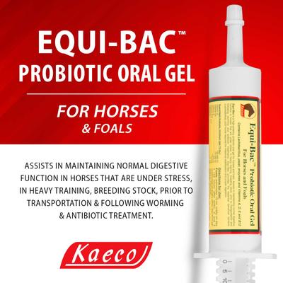 Show full view: Kaeco Equi-Bac Oral Gel Horse Digestive Aid Supplement, 80-ml tub slide 5 of 5