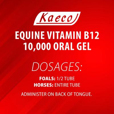 Show full view: Kaeco Vitamin B12 Gel Horse Supplement, 10,000 mcg, 15-ml tub slide 4 of 5