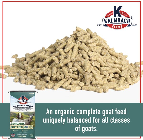 Kalmbach Feeds 16% Organic Pellet Goat Feed, 50-lb bag