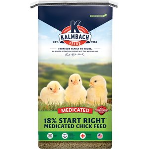 Kalmbach Feeds 18% Protein Start Right Medicated Chick Feed, 50-lb bag