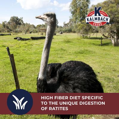 Show full view: Kalmbach Feeds 20% Ostrich & Emu Pellet Ratite Food, 50-lb bag slide 6 of 10