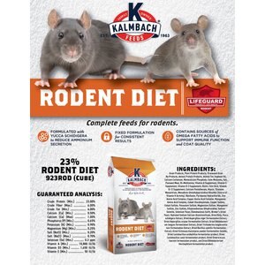 Kalmbach Feeds 23% Rodent Diet Cubes Rats & Mice Food, 50-lbs bag