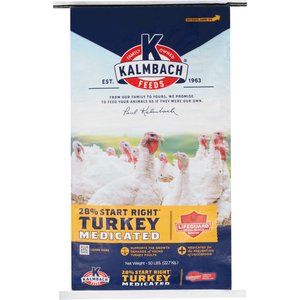 Kalmbach Feeds 28% Start Right Medicated Turkey Feed, 50-lb bag