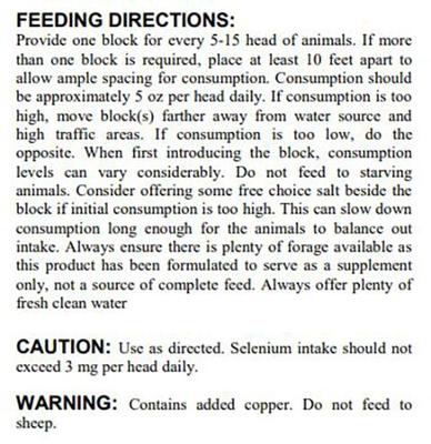 Show full view: Kalmbach Feeds 3-in-1 Vitamin & Mineral Block Horse Salt Lick, 40-lb block slide 6 of 7