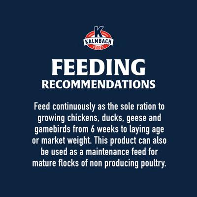 Show full view: Kalmbach Feeds All Natural 16% Protein Flock Maintainer Pellet Poultry Feed, 50-lb bag, bundle of 2 slide 8 of 9