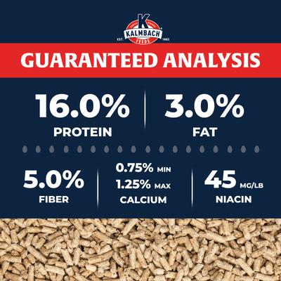 Show full view: Kalmbach Feeds All Natural 16% Protein Flock Maintainer Pellet Poultry Feed, 50-lb bag, bundle of 2 slide 5 of 9