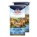 Kalmbach Feeds All Natural 16% Protein Layer Crumbles Chicken Feed, 50-lb bag, bundle of 2