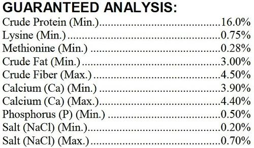 Show full view: Kalmbach Feeds All Natural 16% Protein Layer Crumbles Chicken Feed, 50-lb bag slide 5 of 8