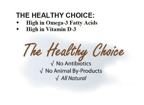 Show full view: Kalmbach Feeds All Natural 17% Protein Hi Omegga Layer Crumbles Chicken Feed, 50-lb bag slide 6 of 11