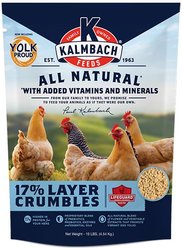 Kalmbach Feeds All Natural 17% Protein Layer Crumbles Chicken Feed, 10-lb bag