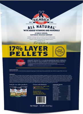 Show full view: Kalmbach Feeds All Natural 17% Protein Layer Pellets Chicken Feed, 10-lb bag slide 2 of 10