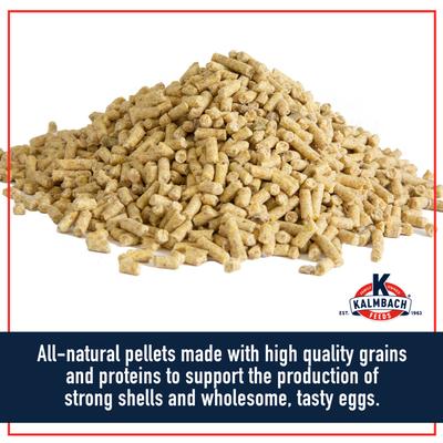 Show full view: Kalmbach Feeds All Natural 17% Protein Layer Pellets Poultry Feed, 50-lb bag, bundle of 2 slide 4 of 11