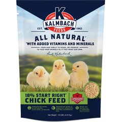 Kalmbach Feeds All Natural 18% Protein Start Right Chick Feed, 10-lb bag