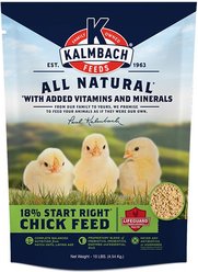 Kalmbach Feeds All Natural 18% Protein Start Right Chick Feed, 10-lb bag