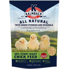 Kalmbach Feeds All Natural 18% Protein Start Right Chick Feed, 10-lb bag