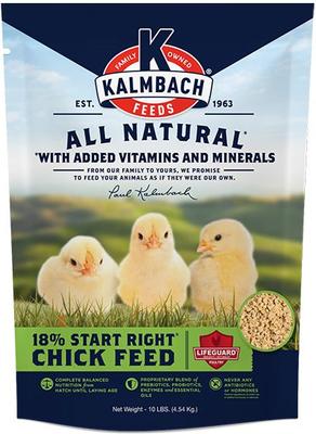 Show full view: Kalmbach Feeds All Natural 18% Protein Start Right Chick Feed, 10-lb bag slide 6 of 8