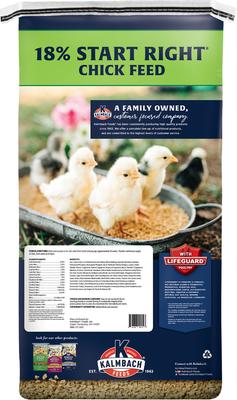 Show full view: Kalmbach Feeds All Natural 18% Protein Start Right Chick Feed, 50-lb bag slide 3 of 9