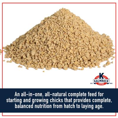 Show full view: Kalmbach Feeds All Natural 18% Protein Start Right Chick Feed, 50-lb bag slide 4 of 9