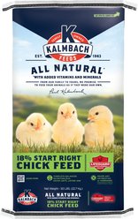 Kalmbach Feeds All Natural 18% Protein Start Right Chick Feed, 50-lb bag