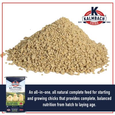 Show full view: Kalmbach Feeds All Natural 18% Protein Start Right Chick Feed, 50-lb bag slide 3 of 10