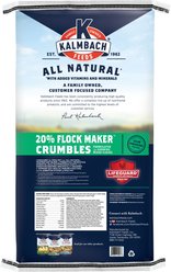 Kalmbach Feeds All Natural 20% Protein Flock Maker Crumbles Chicken Feed, 50-lb bag slide 2 of 9