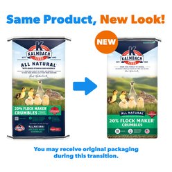 Kalmbach Feeds All Natural 20% Protein Flock Maker Crumbles Poultry Feed, 50-lb bag slide 2 of 9