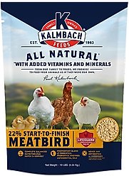 Kalmbach Feeds All Natural 22% Protein Start-To-Finish Meatbird Crumbles Chicken Feed, 10-lb bag