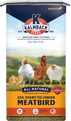 Kalmbach Feeds All Natural 22% Protein Start-To-Finish Meatbird Crumbles Chicken Feed, 50-lb bag
