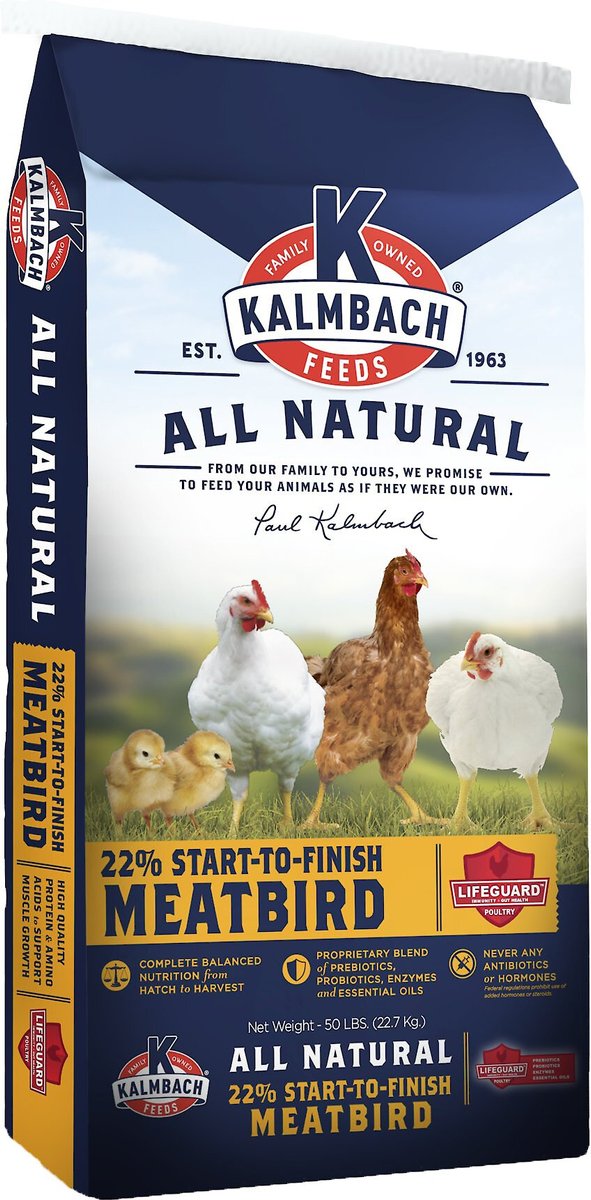 KALMBACH FEEDS All Natural 22 Protein StartToFinish Meatbird
