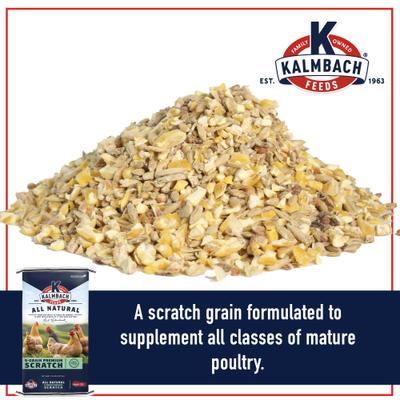 Show full view: Kalmbach Feeds All Natural 5-Grain Premium Scratch Chicken Feed, 50-lb bag slide 3 of 8
