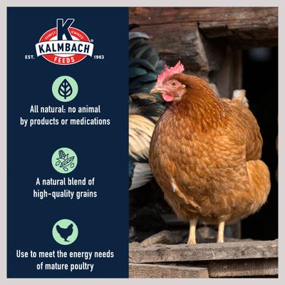 Show full view: Kalmbach Feeds All Natural 5-Grain Premium Scratch Chicken Feed, 50-lb bag slide 4 of 8