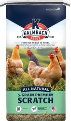 Kalmbach Feeds All Natural 5-Grain Premium Scratch for Poultry, 50-lb bag