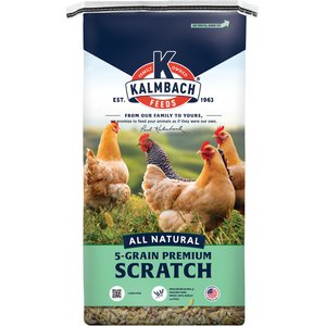 Kalmbach Feeds All Natural 5-Grain Premium Scratch for Poultry, 50-lb bag