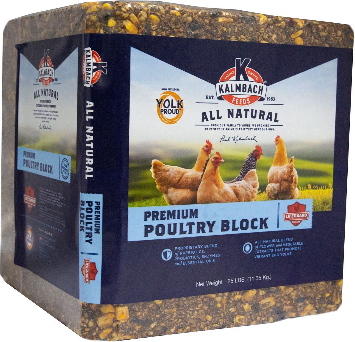 KALMBACH FEEDS All Natural 9 Protein Chicken Supplement, 25lb block