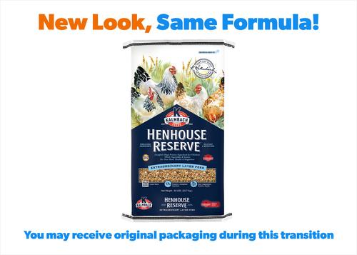 Show full view: Kalmbach Feeds All Natural Henhouse Reserve 17% Protein Premium Layer Chicken Feed, 50-lb bag slide 2 of 9