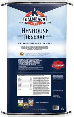 Show full view: Kalmbach Feeds All Natural Henhouse Reserve 17% Protein Premium Layer Chicken Feed, 50-lb bag slide 3 of 9
