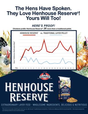 Show full view: Kalmbach Feeds All Natural Henhouse Reserve 17% Protein Premium Layer Chicken Feed, 50-lb bag slide 6 of 9