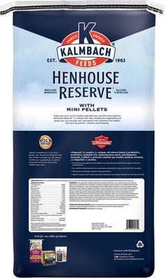 Show full view: Kalmbach Feeds All Natural Henhouse Reserve 18% Protein Extraordinary Layer Poultry Feed, 50-lb bag slide 2 of 9